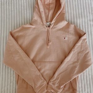 Salmon pink champion hoodie